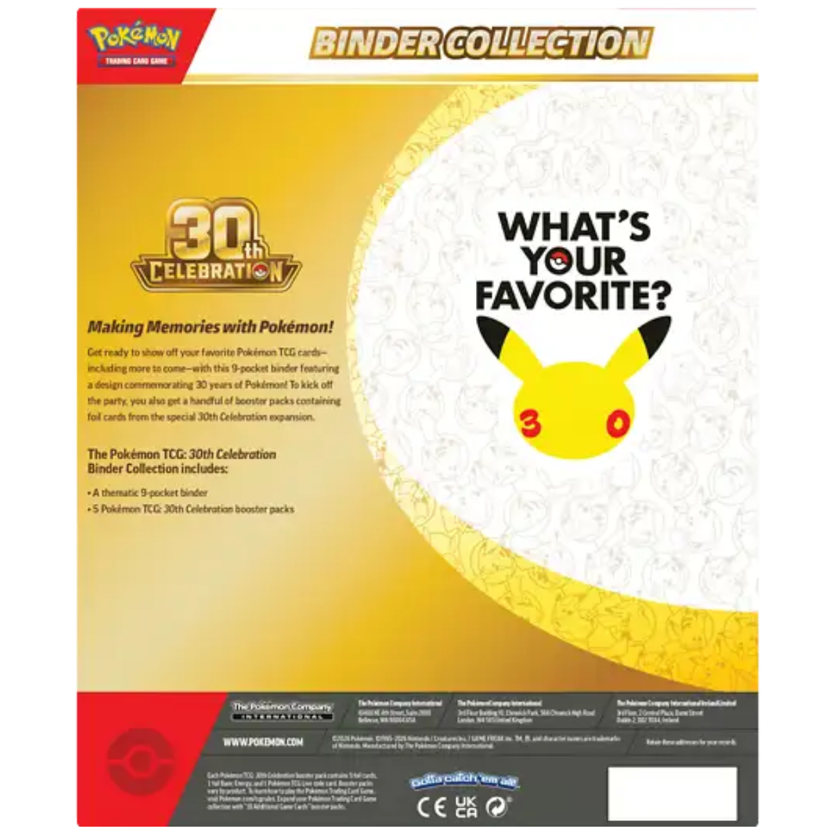 30th Anniversary Binder Collection Rip & Ship